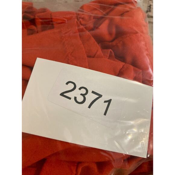 Old Navy Prairie Dress Womens Small Rust Orange Midi Embroidered Belted Flowy - Picture 11 of 14